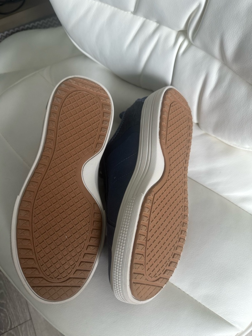 Skechers Dark Blue Canvas Lace-Up Sneakers - Picture 2 of 2